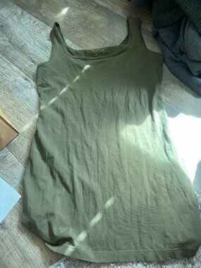 Peruvian connection green small tank top